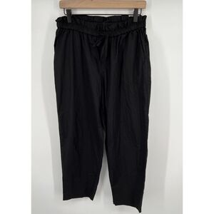 Hatch Collection Maternity Black Pants Stretchy Ankle Tie Front Size 1 Small